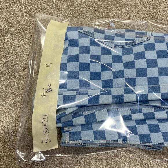 Y2K 00s streetwear grunge Checkerboard Highwaisted Corset Short sz 11 Festival - Picture 9 of 12